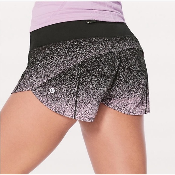 lululemon athletica Pants - Lululemon Speed Short 2.5” Pink Ombré Size 6